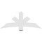 Ekena Millwork Alberta Architectural Grade PVC Gable Bracket, 60"W x 25"H x 2"D x 6"F, 10/12 Pitch GBP060X25X0206ALB00 - alternate 2